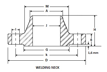 Weld Neck Flange Thickness Chart